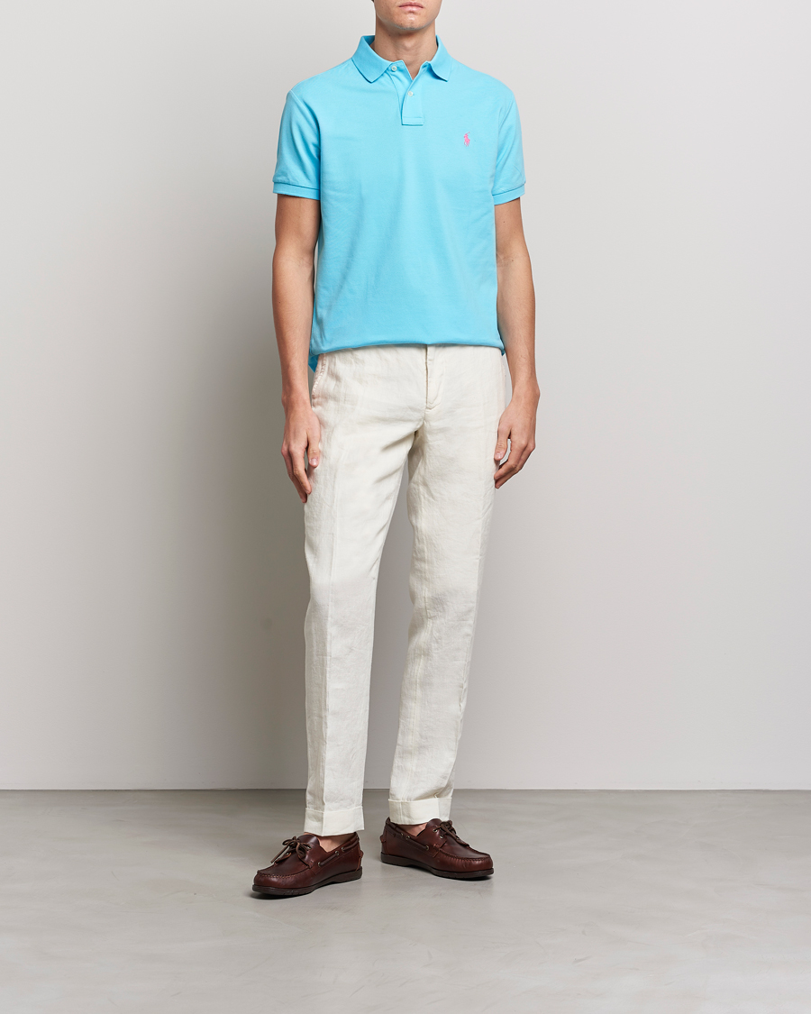 Heren | Polo's | Polo Ralph Lauren | Custom Slim Fit Polo Turquoise Nova