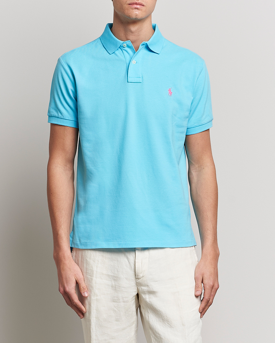Heren | Polo's | Polo Ralph Lauren | Custom Slim Fit Polo Turquoise Nova
