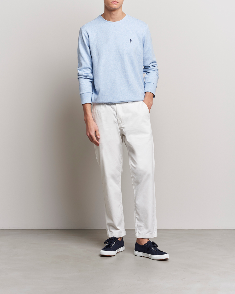 Heren | Truien | Polo Ralph Lauren | Double Knitted Jersey Sweatshirt Elite Blue Heather