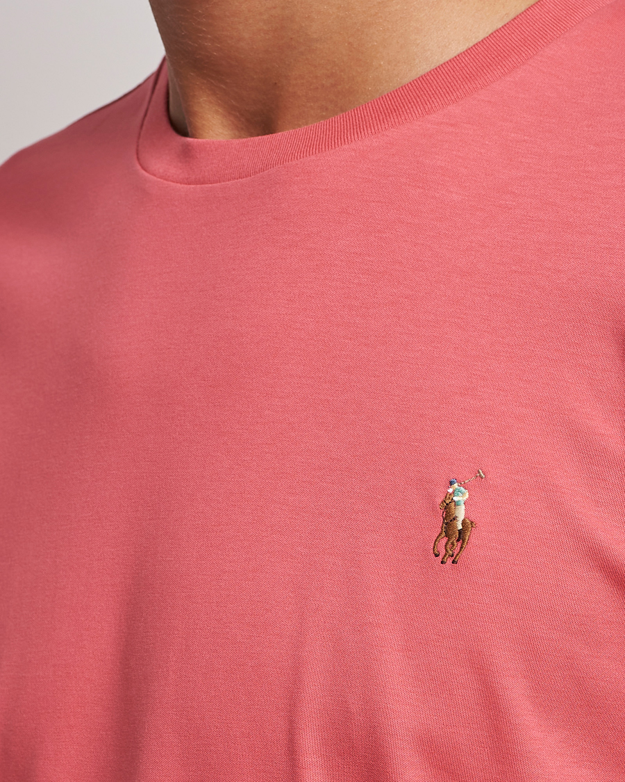 Heren | T-shirts | Polo Ralph Lauren | Luxury Pima Cotton Crew Neck T-Shirt Red Sky