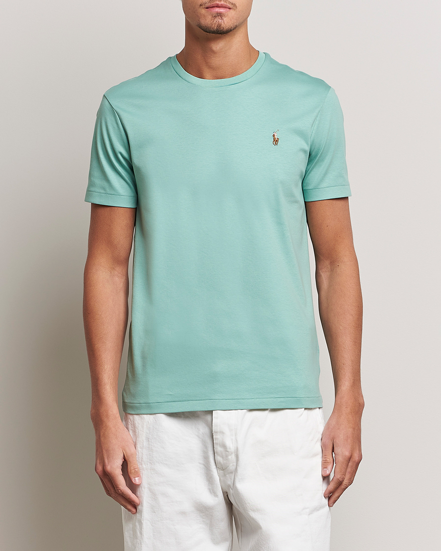 Heren | T-shirts | Polo Ralph Lauren | Luxury Pima Cotton Crew Neck T-Shirt Essex Green