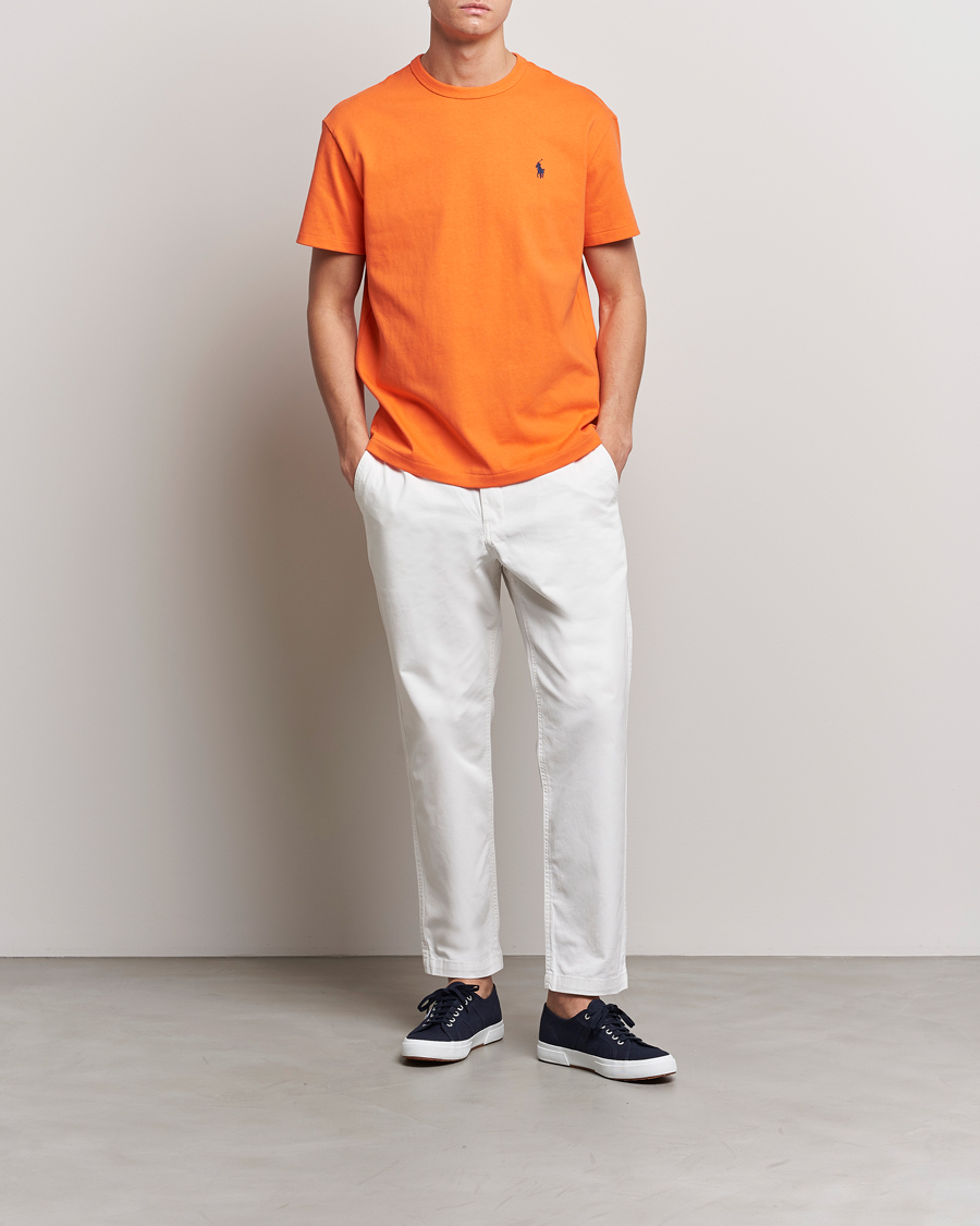 Heren | T-shirts | Polo Ralph Lauren | Heavyweight Crew Neck T-Shirt Orange