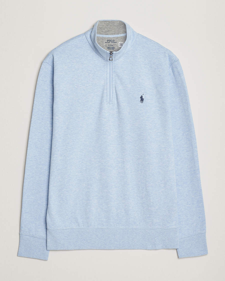 Heren | Truien | Polo Ralph Lauren | Tech Double Knit Half Zip Office Blue Heather