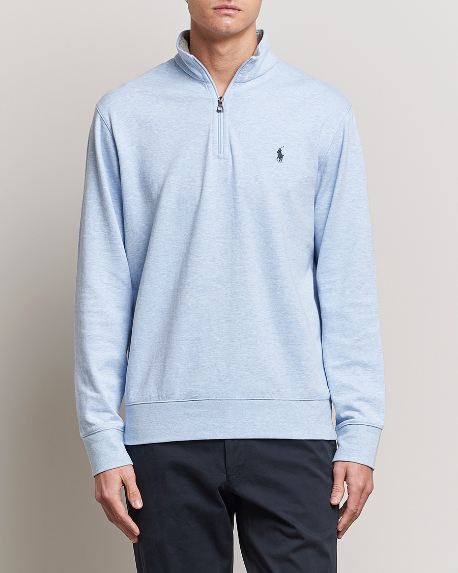 Heren |  | Polo Ralph Lauren | Tech Double Knit Half Zip Office Blue Heather