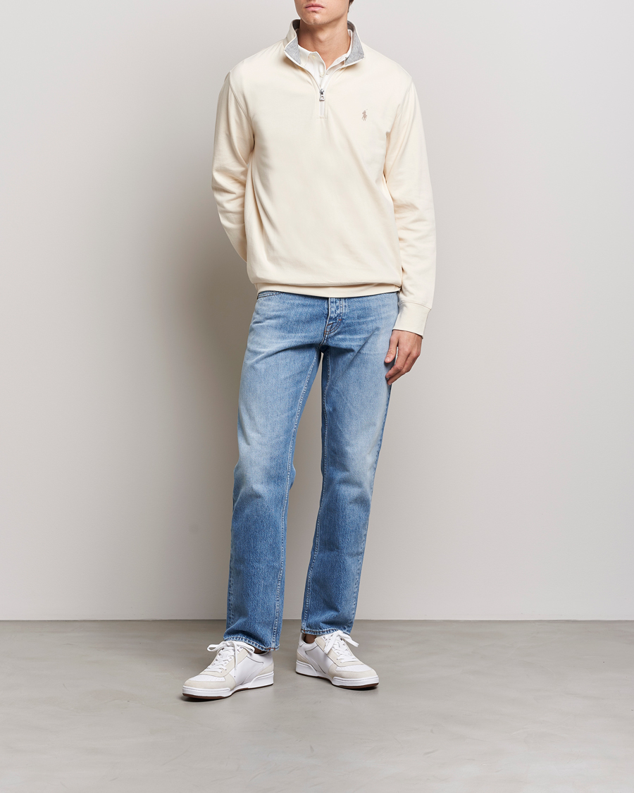 Heren | Truien | Polo Ralph Lauren | Tech Double Knit Half Zip Guide Cream