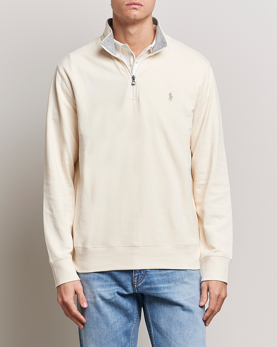 Heren | Truien | Polo Ralph Lauren | Tech Double Knit Half Zip Guide Cream