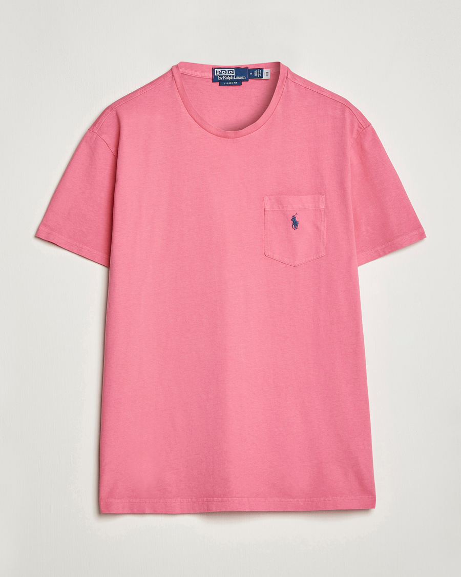 Heren | T-shirts | Polo Ralph Lauren | Cotton/Linen Crew Neck T-Shirt Red Sky