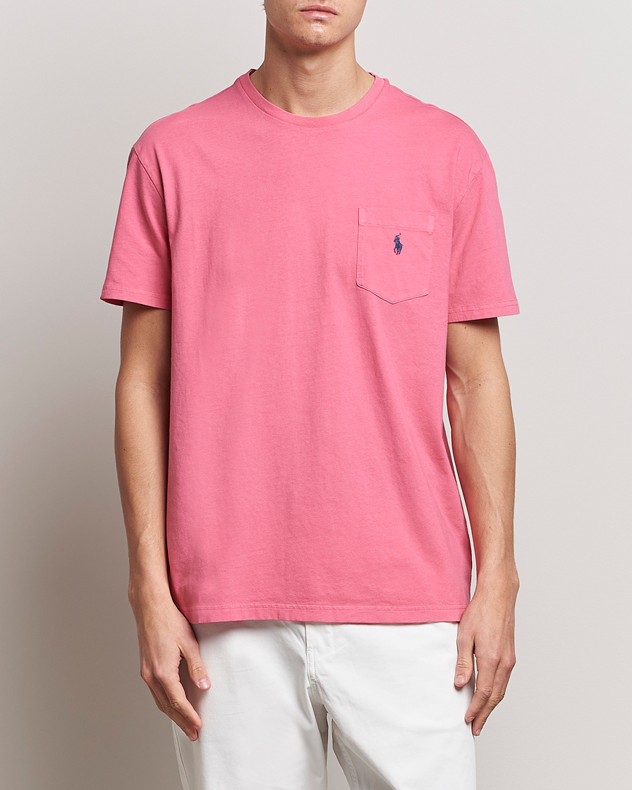 Heren | T-shirts | Polo Ralph Lauren | Cotton/Linen Crew Neck T-Shirt Red Sky