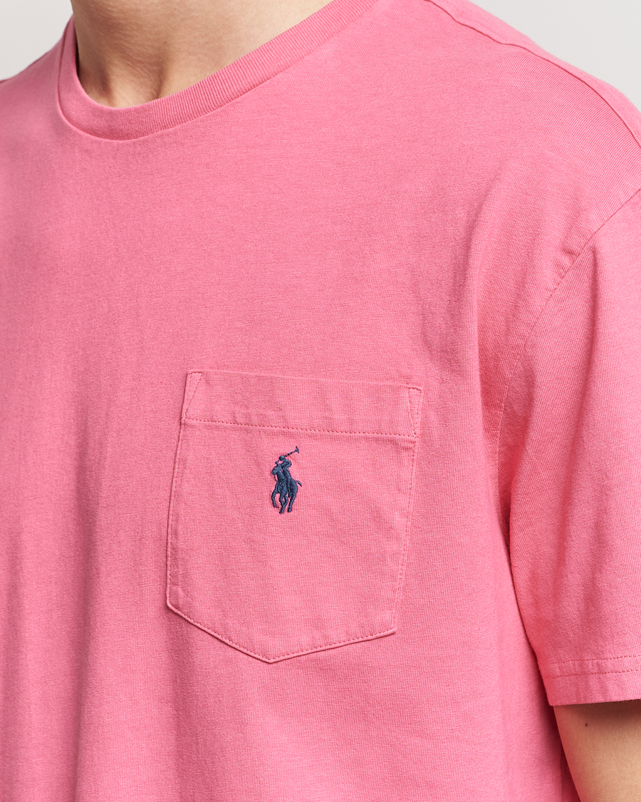 Heren | T-shirts | Polo Ralph Lauren | Cotton/Linen Crew Neck T-Shirt Red Sky