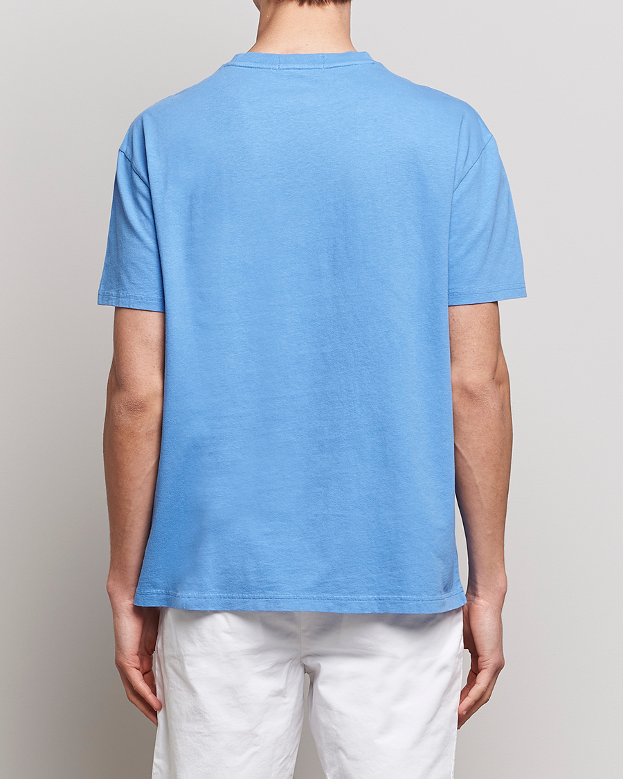 Heren | T-shirts | Polo Ralph Lauren | Cotton/Linen Crew Neck T-Shirt Summer Blue