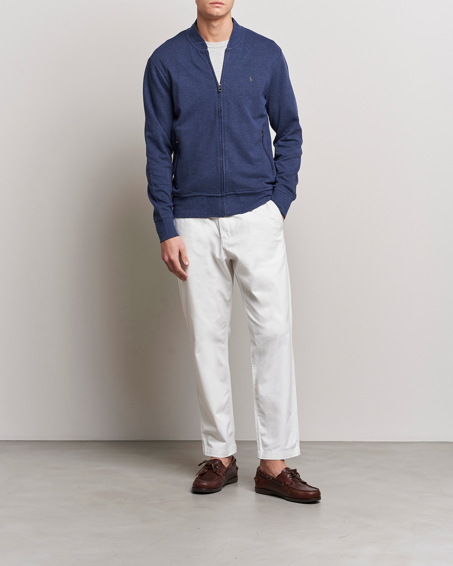 Heren | Truien | Polo Ralph Lauren | Double Knit Full-Zip Sweater Spring Navy Heather