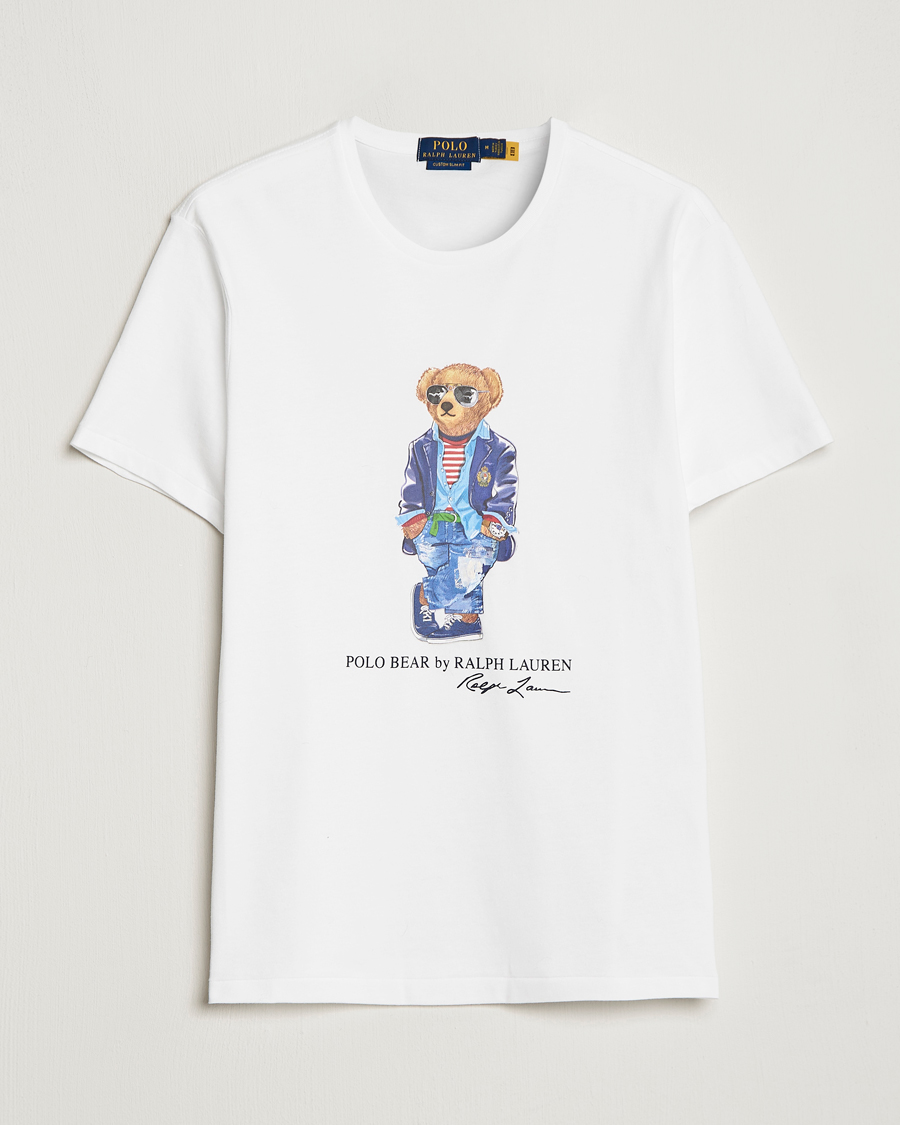 Heren | T-shirts | Polo Ralph Lauren | Printed Regatta Bear Crew Neck T-Shirt White