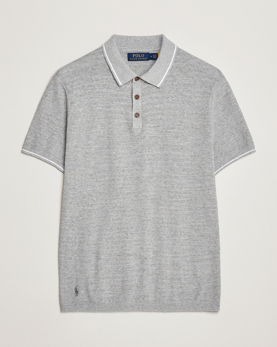 Heren | Polo's | Polo Ralph Lauren | Cotton/Linen Textured Polo Andover Heather