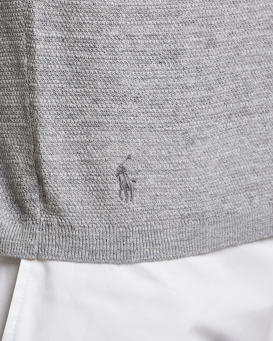 Heren | Polo's | Polo Ralph Lauren | Cotton/Linen Textured Polo Andover Heather