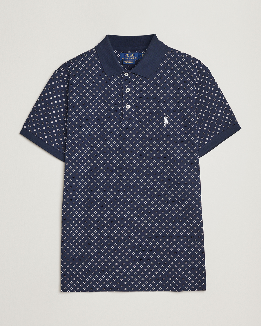 Heren | Polo's | Polo Ralph Lauren | Custom Slim Fit Diamond Dots Polo Newport Navy