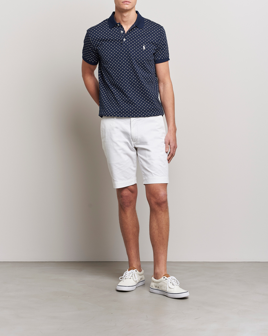 Heren | Polo's | Polo Ralph Lauren | Custom Slim Fit Diamond Dots Polo Newport Navy