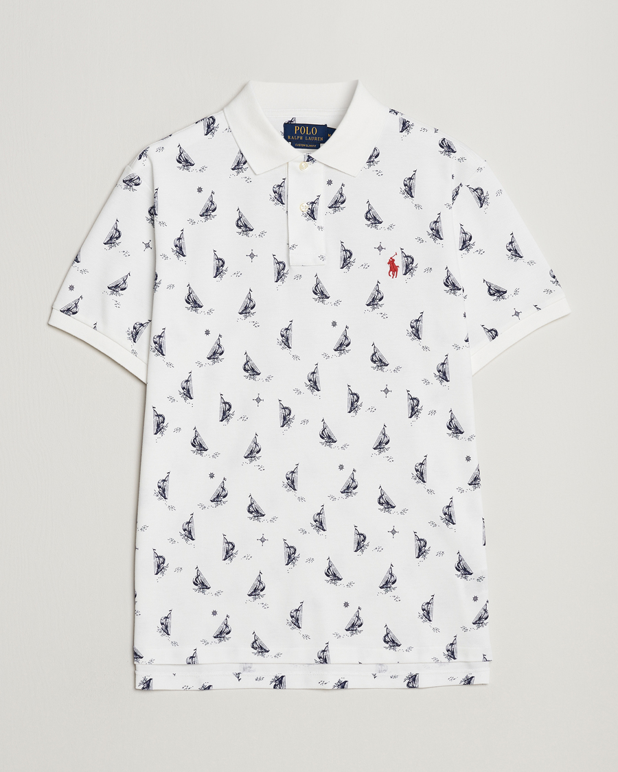 Heren | Polo's | Polo Ralph Lauren | Custom Slim Fit Sailboats Polo White