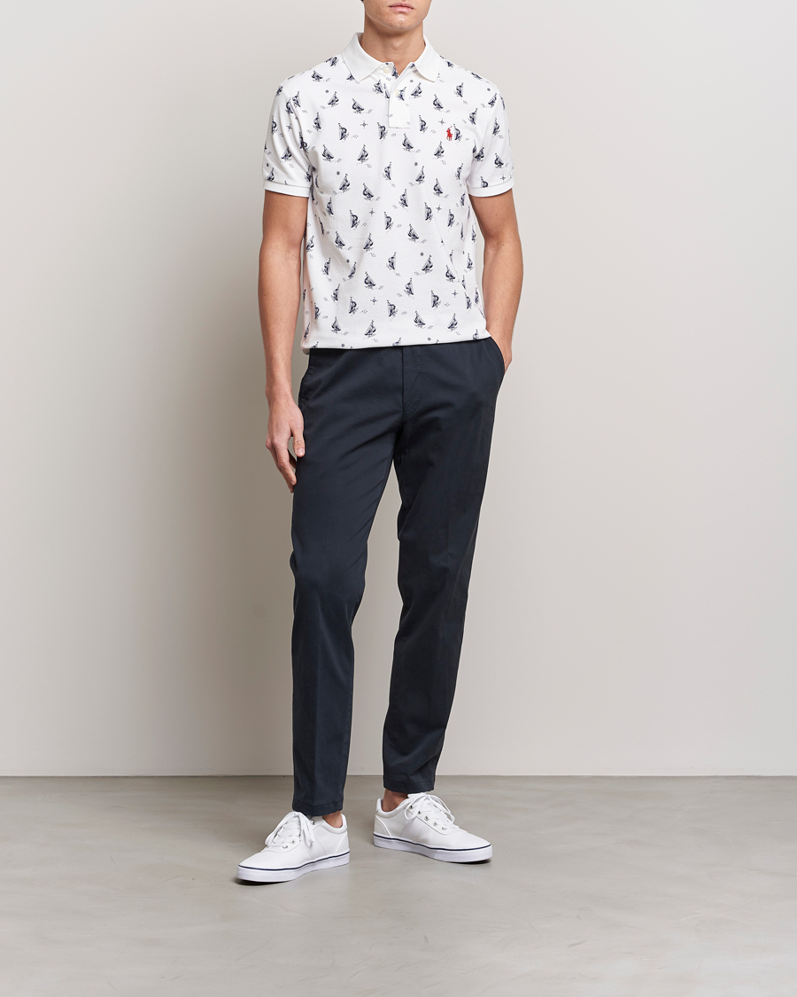 Heren | Polo's | Polo Ralph Lauren | Custom Slim Fit Sailboats Polo White