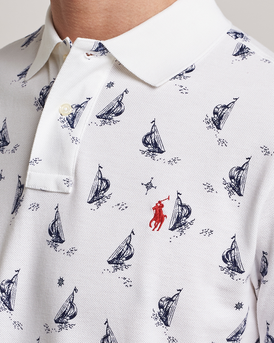 Heren | Polo's | Polo Ralph Lauren | Custom Slim Fit Sailboats Polo White