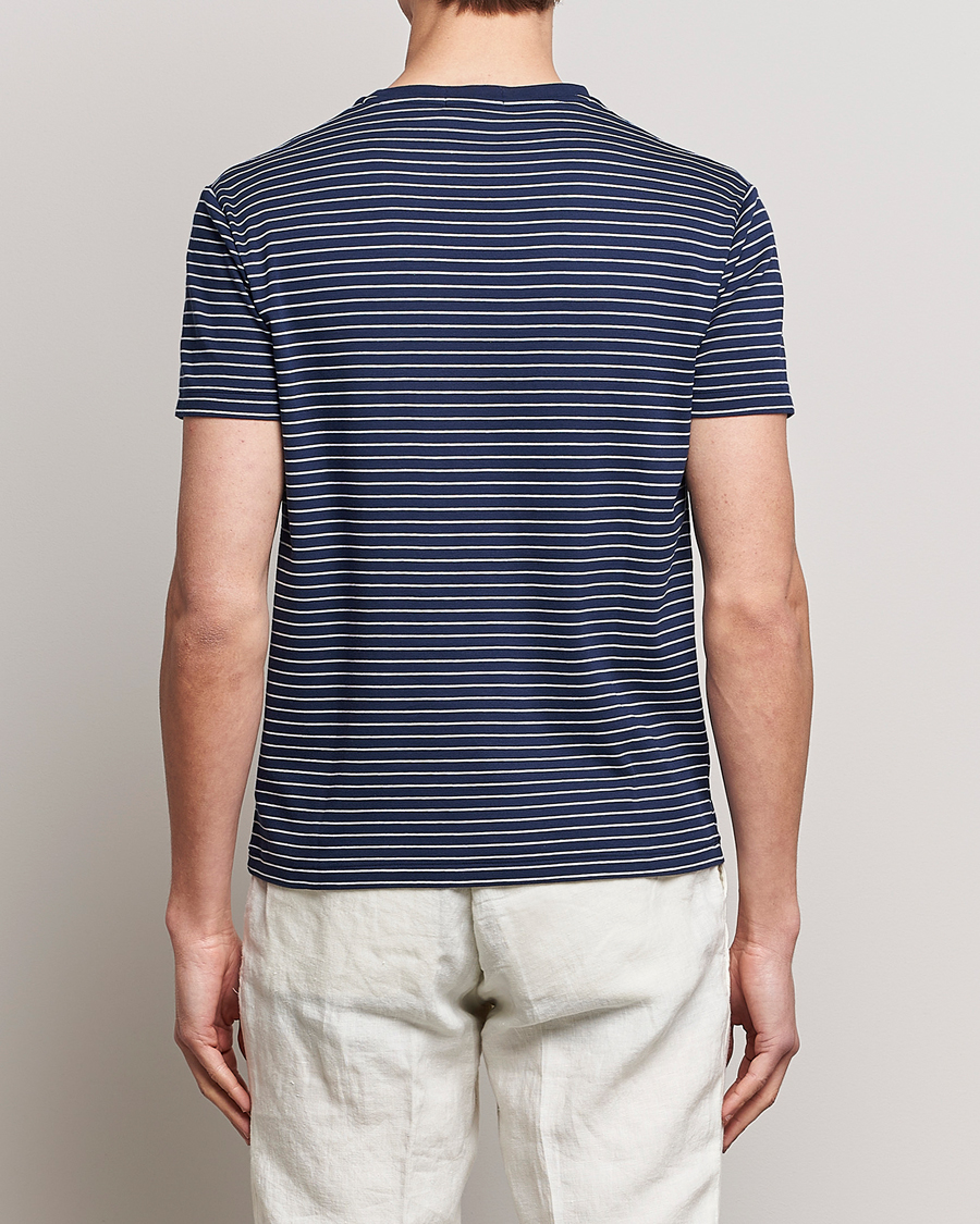 Heren | T-shirts | Polo Ralph Lauren | Luxury Pima Cotton Striped T-shirt Navy/White