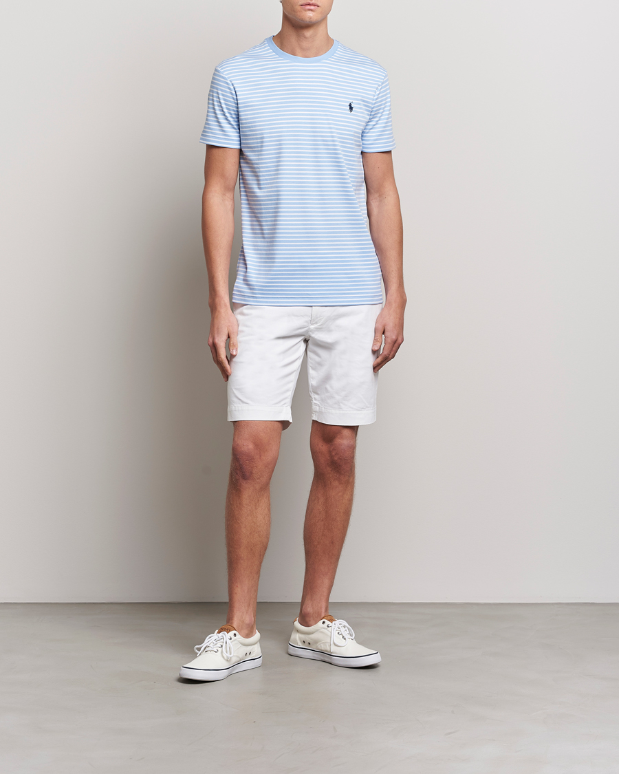 Heren | T-shirts | Polo Ralph Lauren | Luxury Pima Cotton Striped T-shirt Blue/White