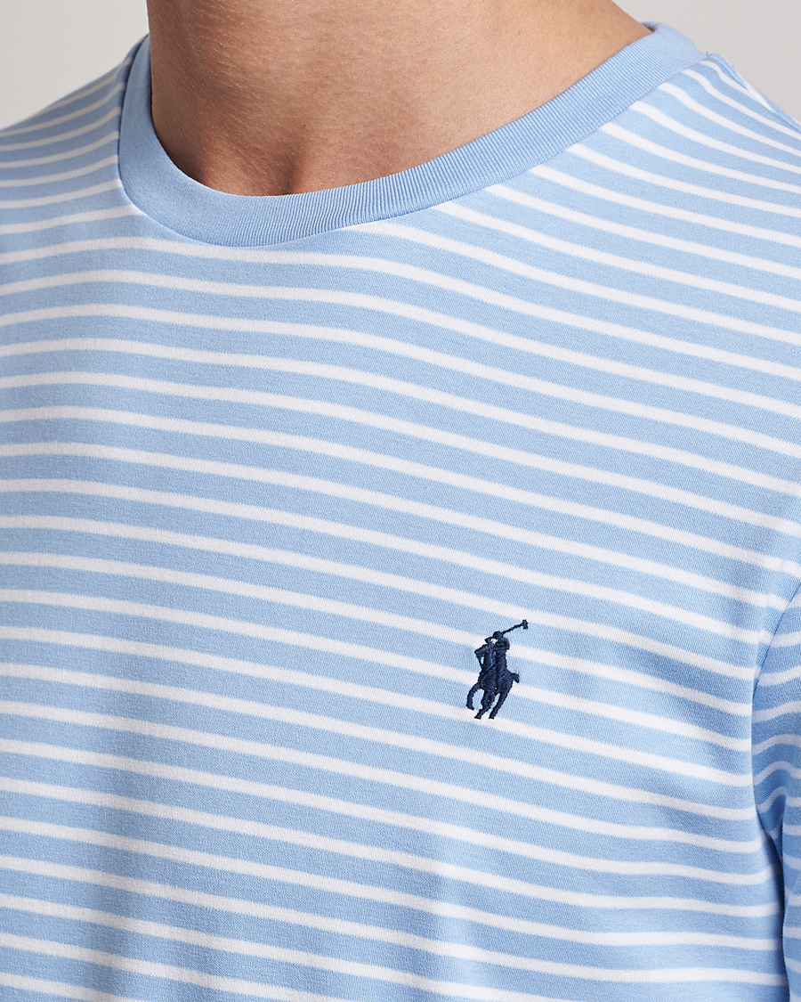 Heren | T-shirts | Polo Ralph Lauren | Luxury Pima Cotton Striped T-shirt Blue/White