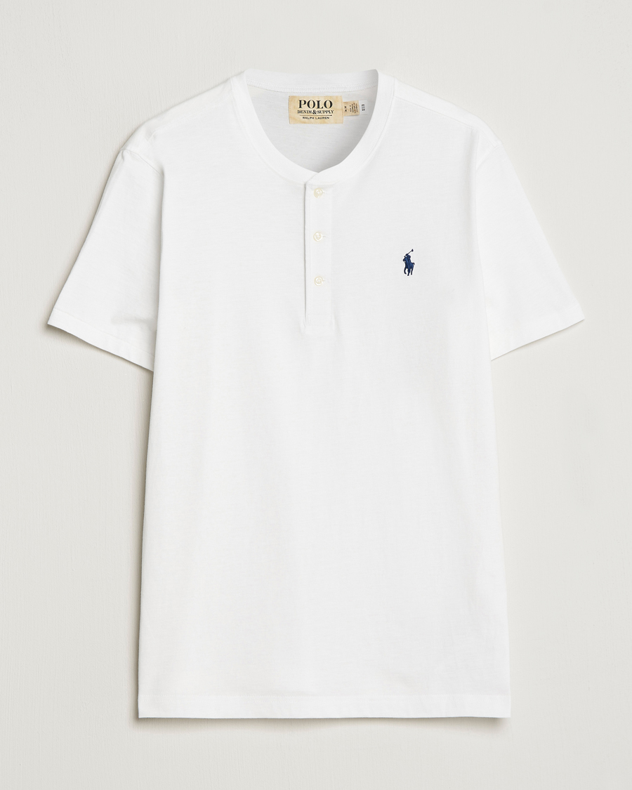 Heren | T-shirts | Polo Ralph Lauren | Slub Jersey Henley T-Shirt White