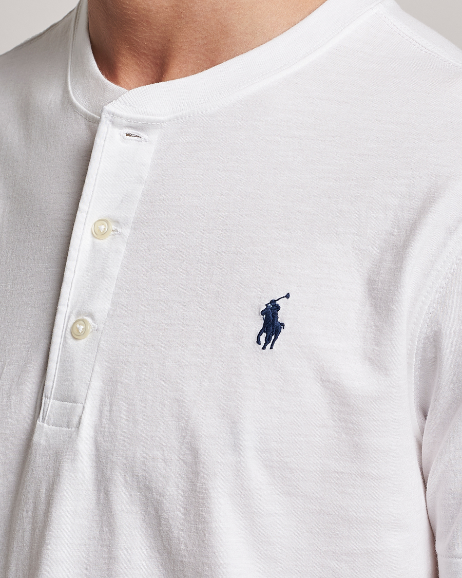 Heren | T-shirts | Polo Ralph Lauren | Slub Jersey Henley T-Shirt White