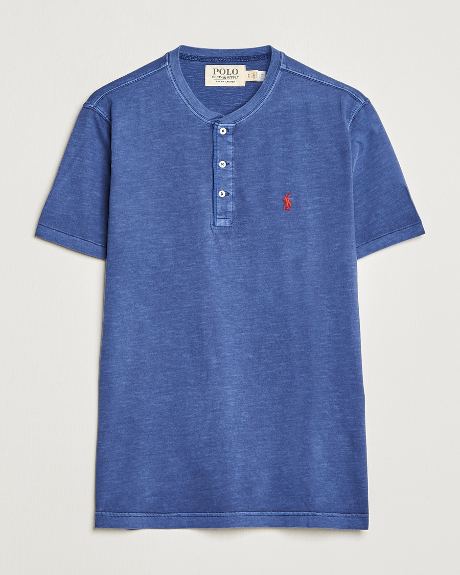 Heren | T-shirts | Polo Ralph Lauren | Slub Jersey Henley T-Shirt Light Navy