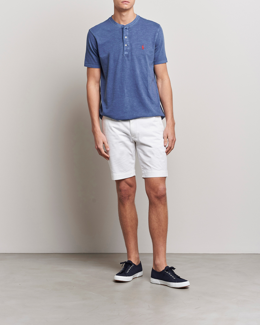 Heren | T-shirts | Polo Ralph Lauren | Slub Jersey Henley T-Shirt Light Navy