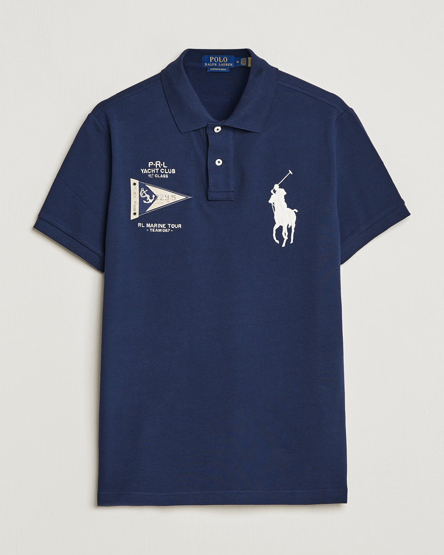 Heren | Polo's | Polo Ralph Lauren | Custom Slim Fit Regatta Polo Newport Navy