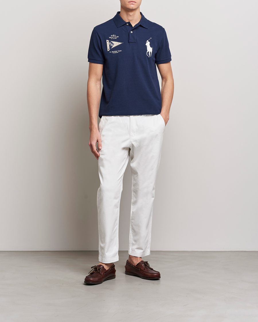 Heren | Polo's | Polo Ralph Lauren | Custom Slim Fit Regatta Polo Newport Navy