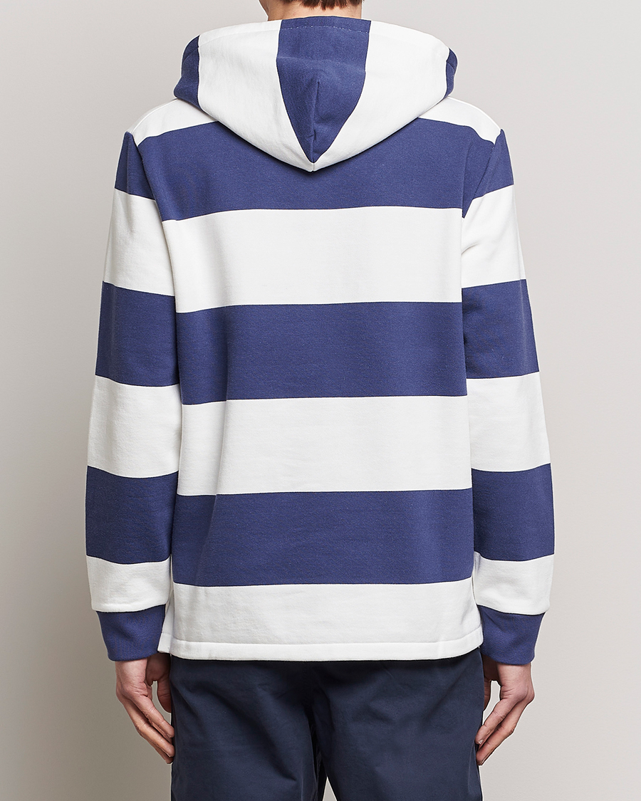 Heren | Truien | Polo Ralph Lauren | Jersey Blockstriped Hoodie Boat Navy/White
