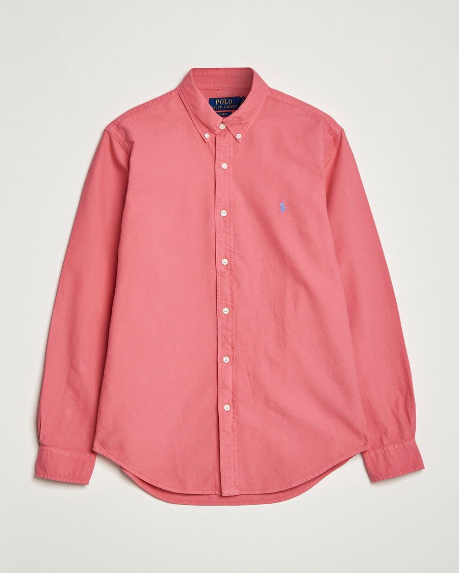 Heren | Overhemden | Polo Ralph Lauren | Slim Fit Garment Dyed Oxford Red Sky