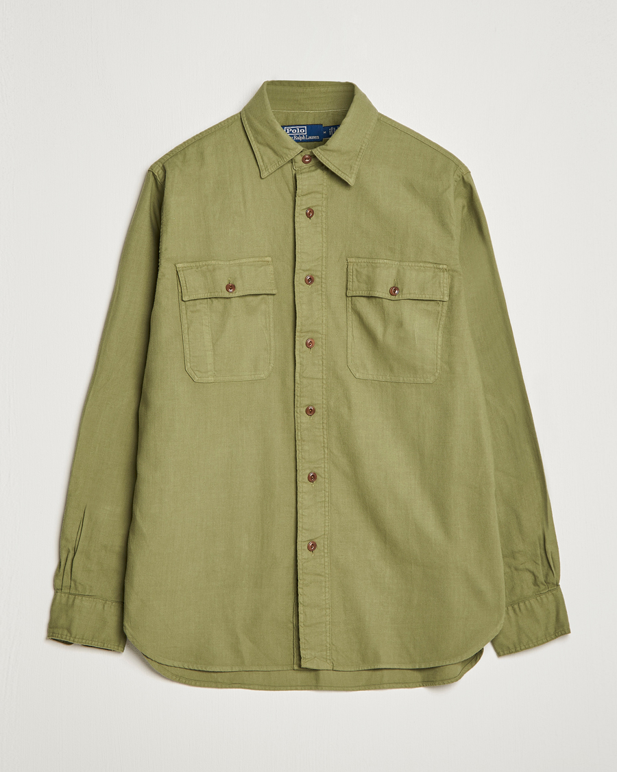 Heren | Overhemden | Polo Ralph Lauren | Cotton Overshirt Sage Olive