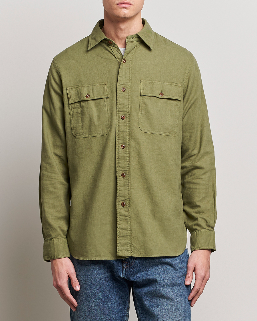 Heren | Overhemden | Polo Ralph Lauren | Cotton Overshirt Sage Olive