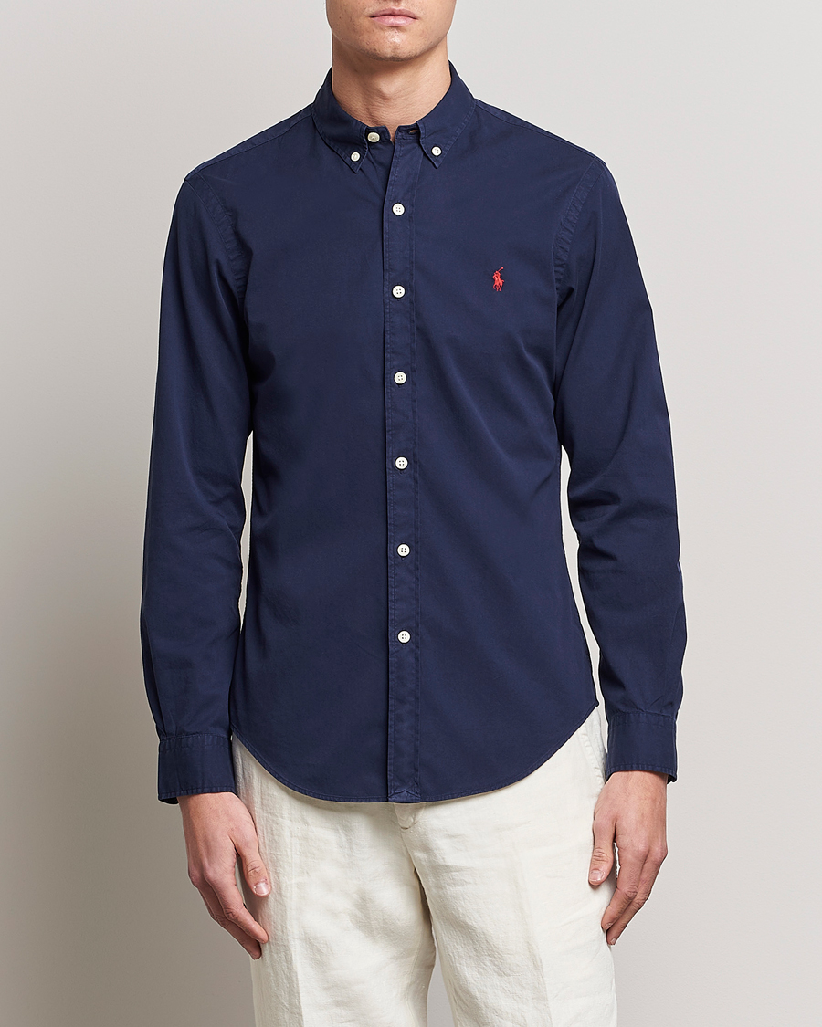 Heren | Overhemden | Polo Ralph Lauren | Slim Fit Twill Shirt Newport Navy