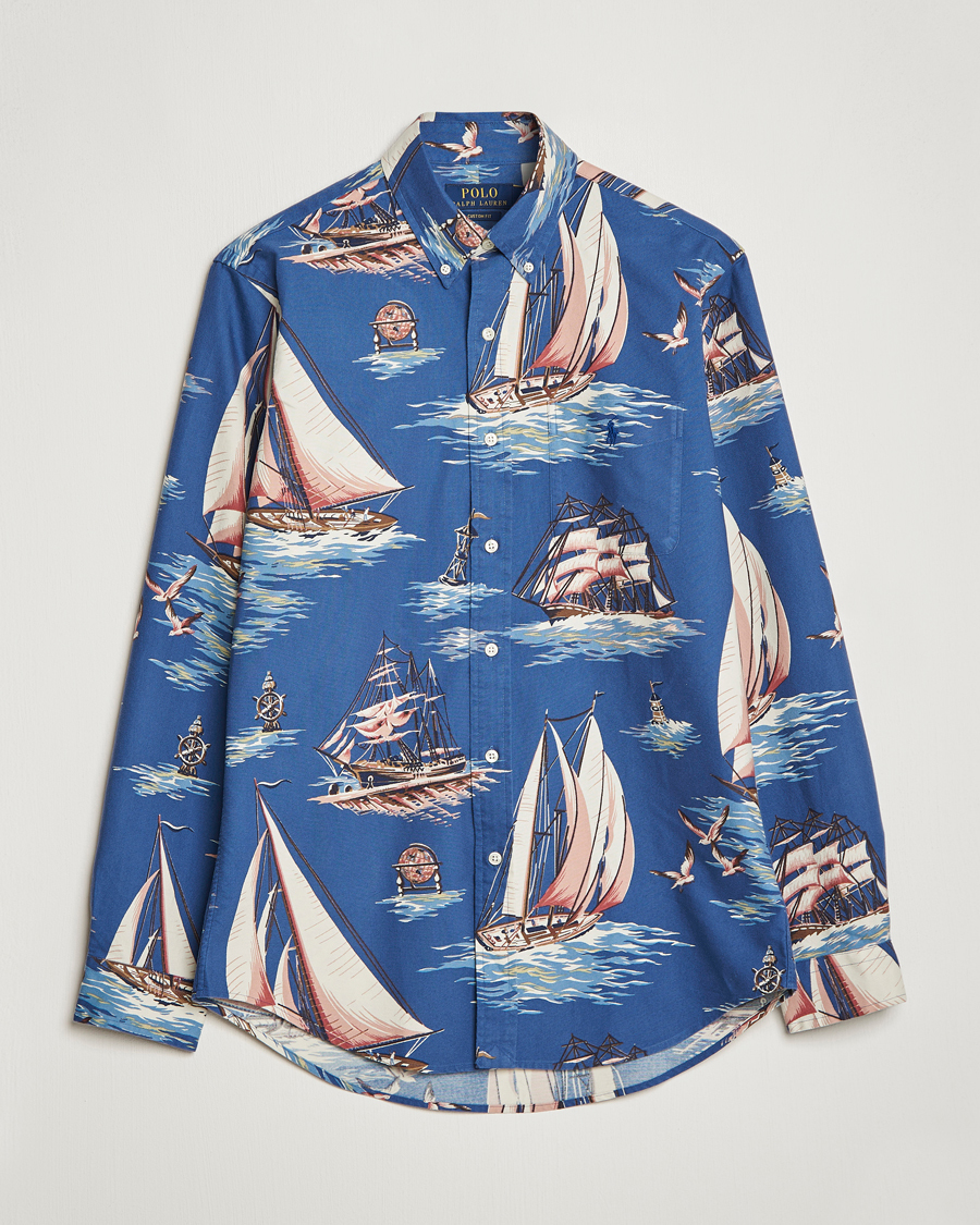 Heren | Overhemden | Polo Ralph Lauren | Printed Regatta Oxford Shirt Blue