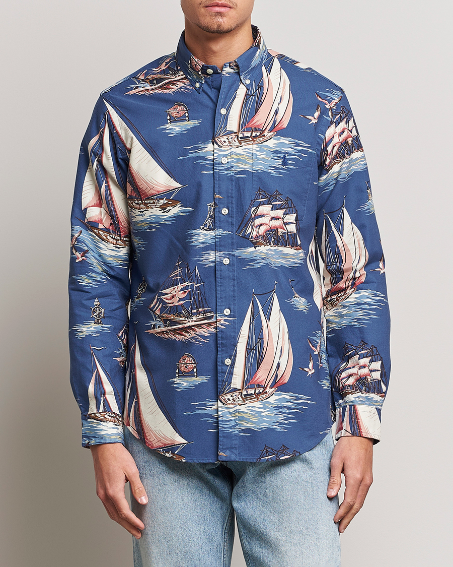 Heren | Overhemden | Polo Ralph Lauren | Printed Regatta Oxford Shirt Blue