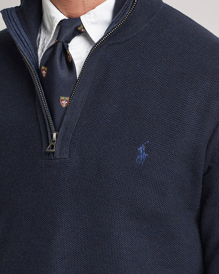 Heren | Truien | Polo Ralph Lauren | Textured Half-Zip Navy Heather