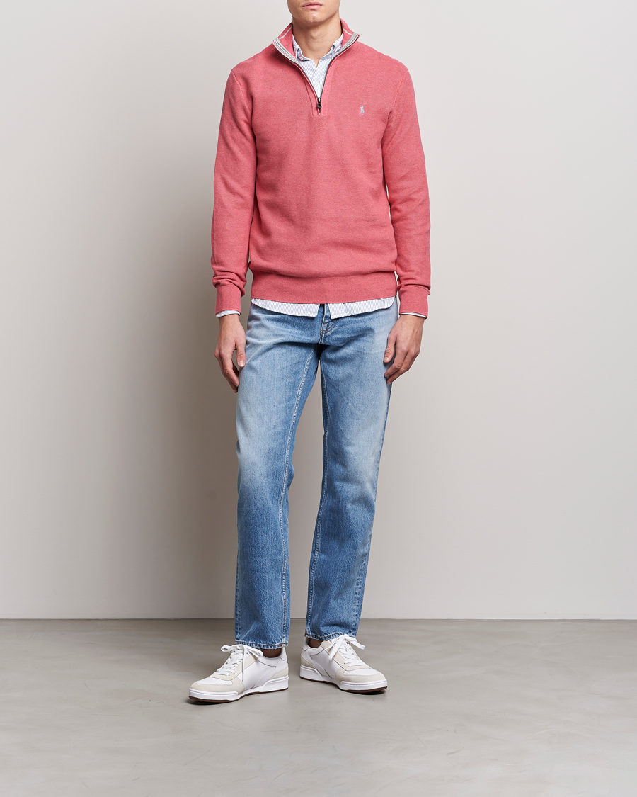 Heren | Truien | Polo Ralph Lauren | Textured Half-Zip Red Sky Heather