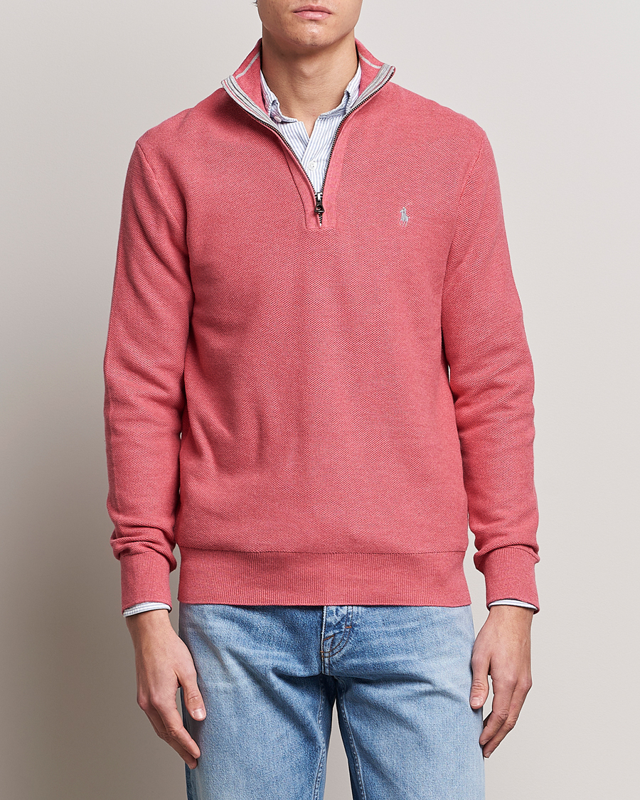 Heren | Truien | Polo Ralph Lauren | Textured Half-Zip Red Sky Heather