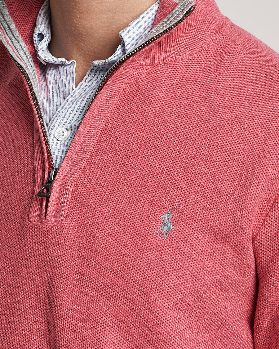 Heren | Truien | Polo Ralph Lauren | Textured Half-Zip Red Sky Heather