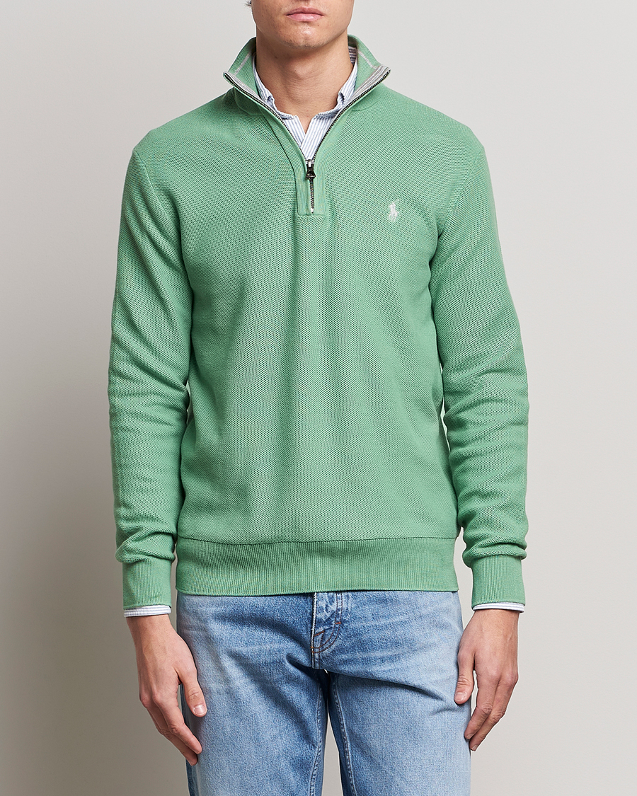 Heren | Truien | Polo Ralph Lauren | Textured Half-Zip Pistachio Green
