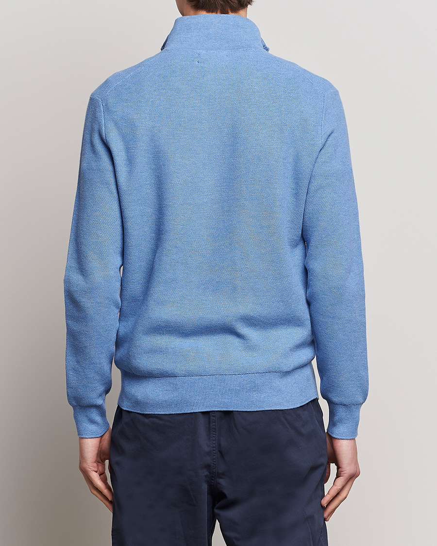 Heren | Truien | Polo Ralph Lauren | Textured Half-Zip Summer Blue