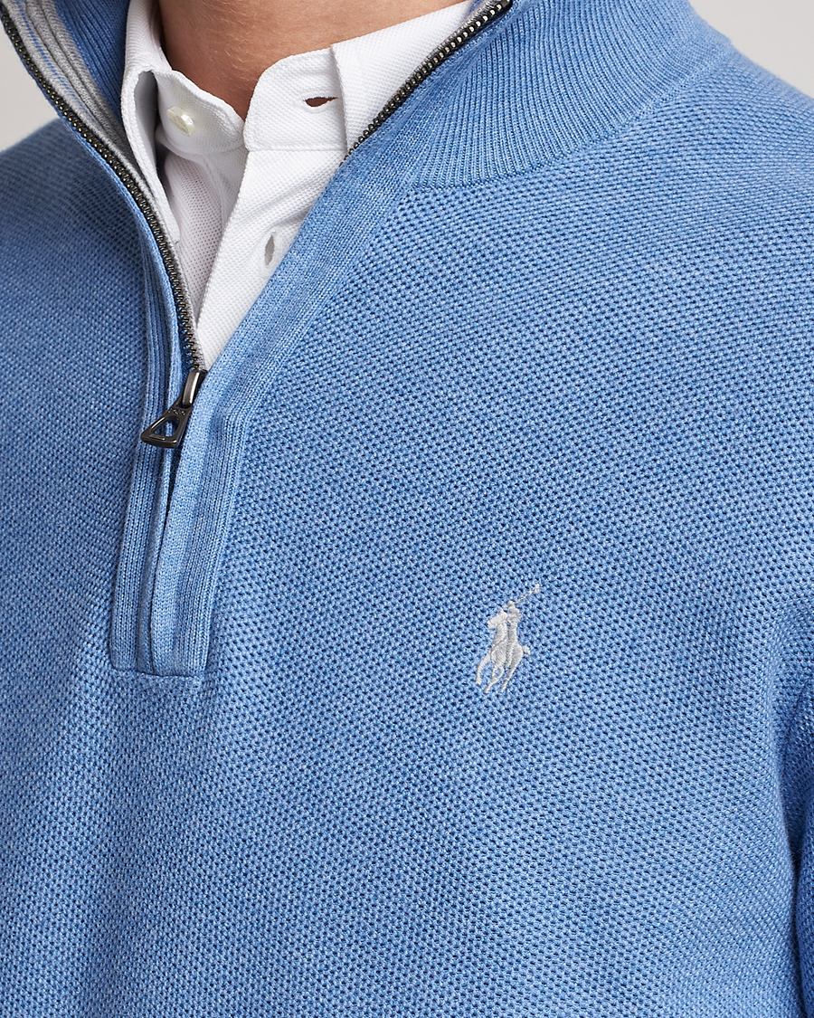 Heren | Truien | Polo Ralph Lauren | Textured Half-Zip Summer Blue