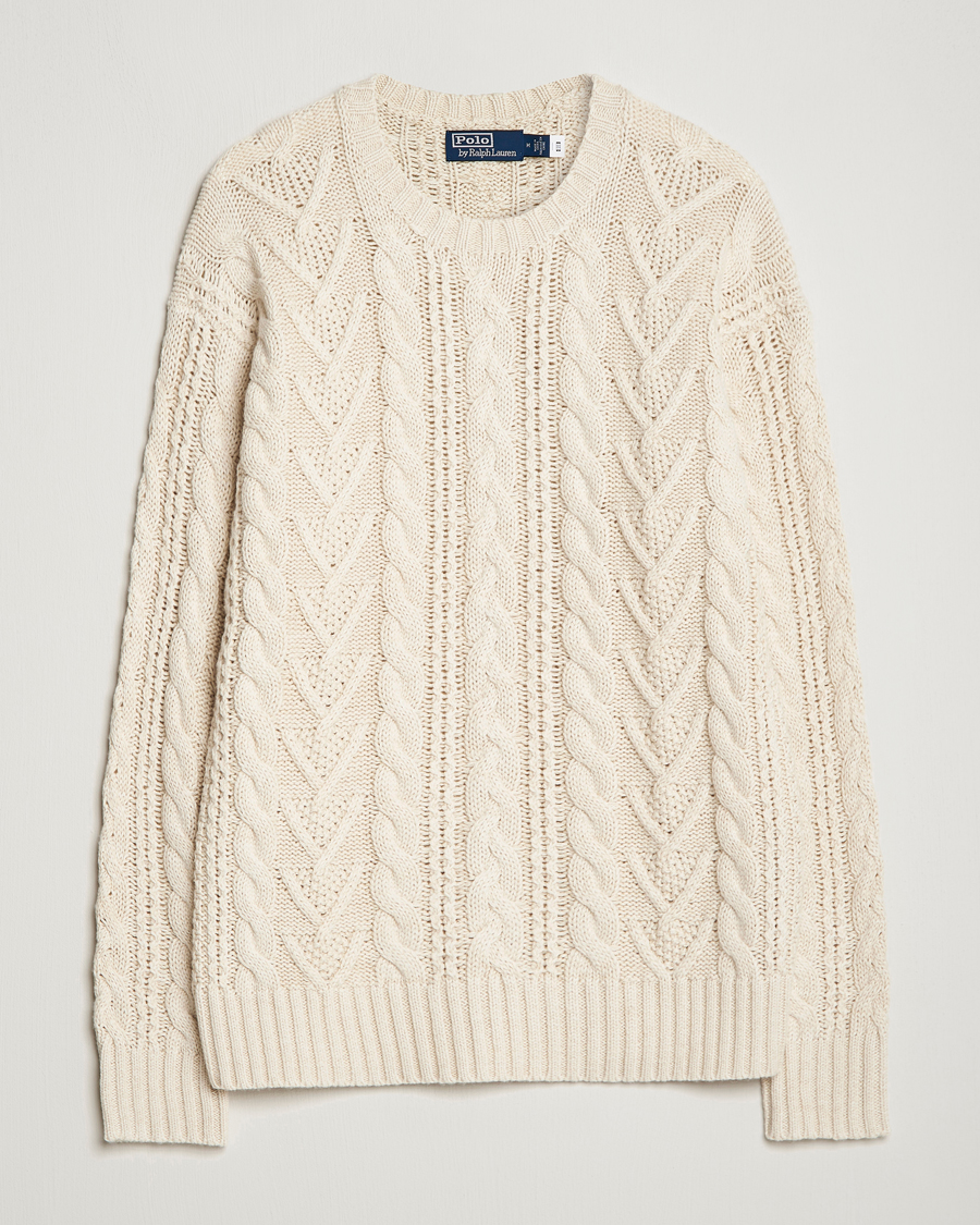 Heren | Truien | Polo Ralph Lauren | Knitted Fishermen Sweater Cream