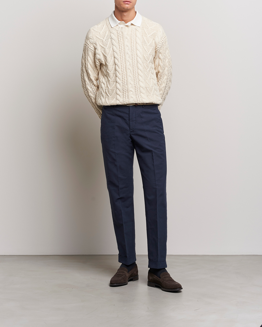 Heren | Truien | Polo Ralph Lauren | Knitted Fishermen Sweater Cream