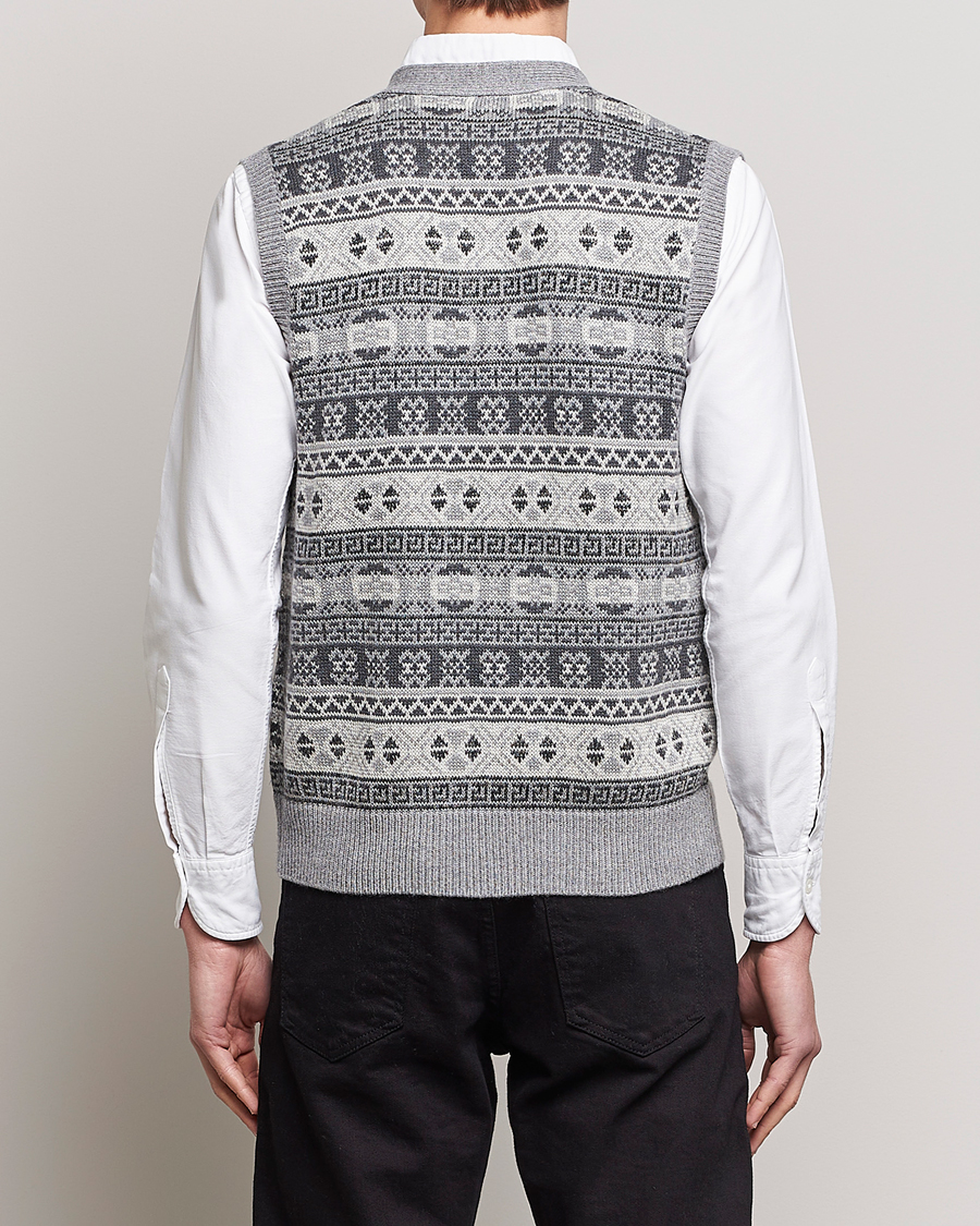 Heren | Truien | Polo Ralph Lauren | Knitted Fairisle Vest Grey