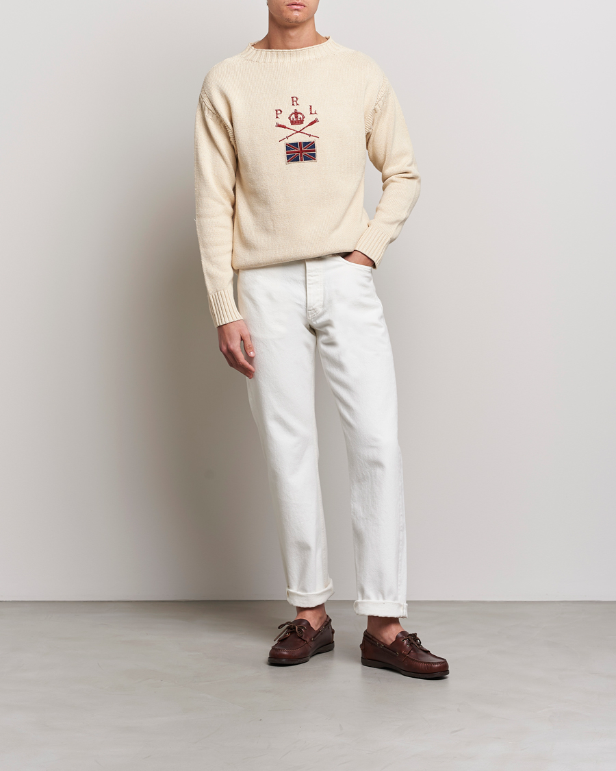 Heren | Truien | Polo Ralph Lauren | Knitted Anchor Sweater Cream